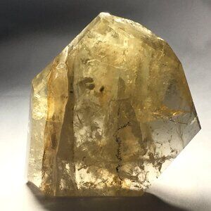 Citrine large polished freeform crystal - Dendrites and Rainbows